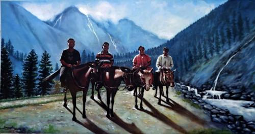 Acrylic paintings of Artist Devassia Devagiri