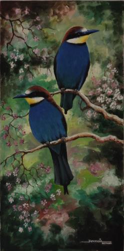 Acrylic paintings of Artist Devassia Devagiri