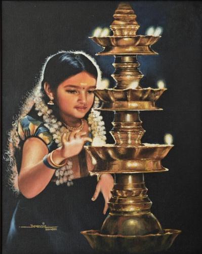 Acrylic paintings of Artist Devassia Devagiri