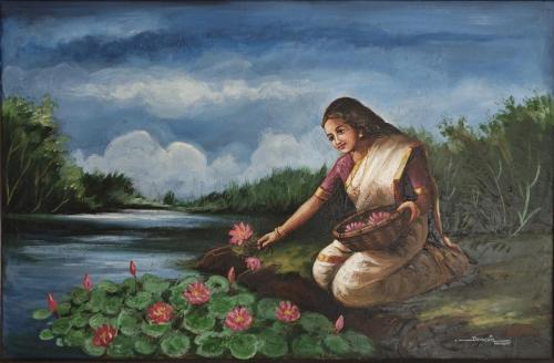 Acrylic paintings of Artist Devassia Devagiri
