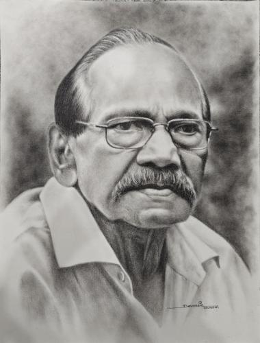 Pen and pencil works of Artist Devassia Devagiri
