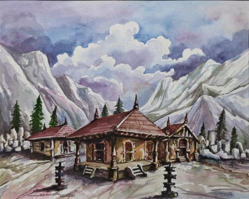 Water colour works of Artist Devassia Devagiri