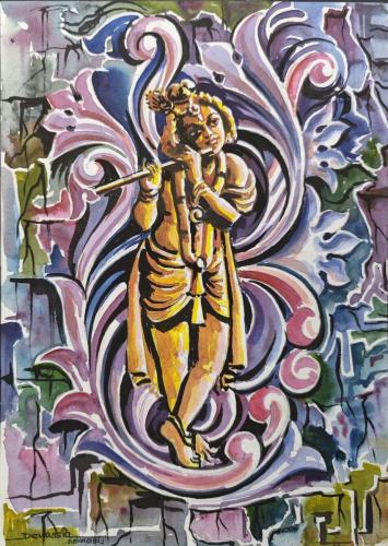 Water colour works of Artist Devassia Devagiri