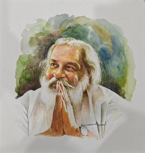 Water colour works of Artist Devassia Devagiri