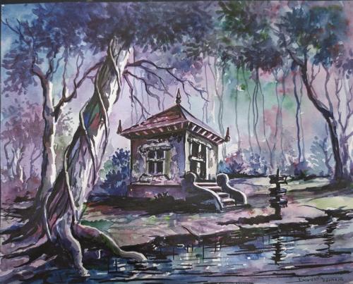 Water colour works of Artist Devassia Devagiri