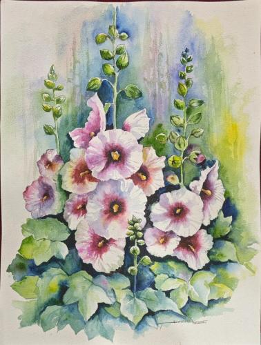 Water colour works of Artist Devassia Devagiri