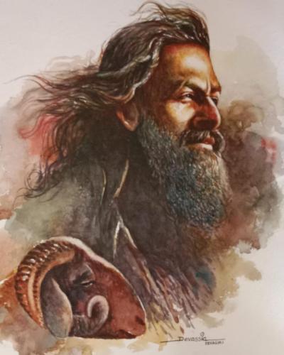 Water colour works of Artist Devassia Devagiri